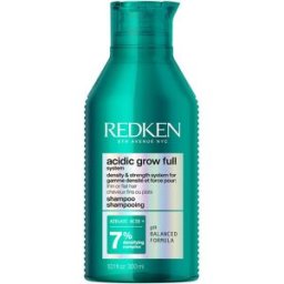 Redken Shampoo Acidic Grow Full SYSTEM, sistema de densidade e força para cabelos finos ou lisos, 300 ml