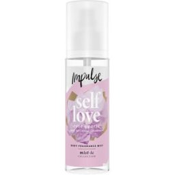 Impulse Spray corporal perfumado de quartzo rosa Self Love 150 ml