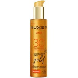 Nuxe Sun óleo bronzeador dourado rosto e corpo FPS30 150 ml