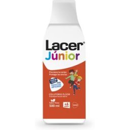 Lacer Fluor enxaguatório bucal diário morango 0,05% 500 ml