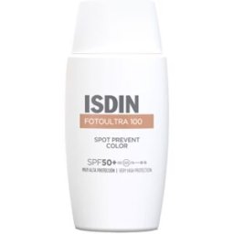 Isdin Foto Ultra 100 protetor solar facial colorido previne manchas solares FPS50+ 50 ml