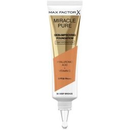 Max Factor Base para melhorar a pele Miracle Pure Hidratação 24h SPF30 #82 bronze profundo