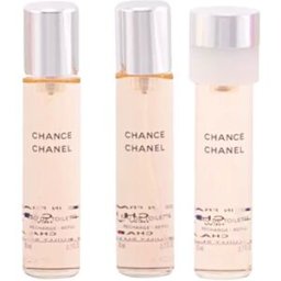Chanel Chance eau de toilette vaporizador twist & spray 3 refis 3 x 20 ml