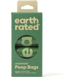 Earth Rated Rollos Bolsa mascota recambio #sin perfume 8 x