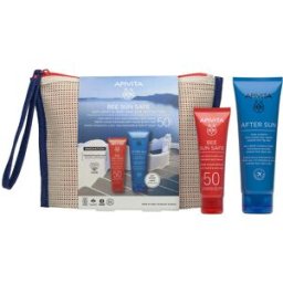 Apivita Conjunto de 3 peças de creme anti-manchas e anti-idade Bee Sun Safe Fps 50