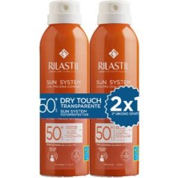 Rilastil Sistema Solar Fps 50+ Spray Transparente Toque Seco - Pacote com 2 x 200 ml