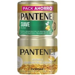 Conjunto de máscaras Pantene Soft and Smooth 2 x 300 ml