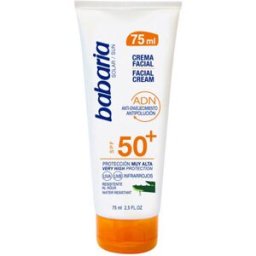 Babaria Protetor solar facial Solar Dna aloe vera FPS50+ 75 ml