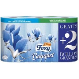 Foxy Bouquet papel higiénico color & perfume 3 capas 6 rollos