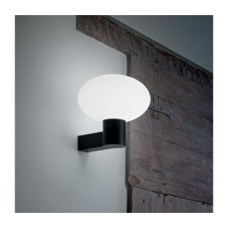 Ideal Lux - Arandela de exterior CLIO 1xE27/42W/230V IP44 preta