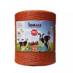 Gemi Elettronica Fio condutor para cerca elétrica 2000 m 2,2 mm² longa distância alta condutividade para vedação elétrica para gado e cavalos gemi