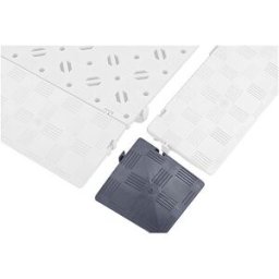 kaiserkraft Elemento de canto, UE 4 unid., C x L x A 120 x 120 x 25 mm, cinzento basalto, Elemento de canto, UE 4 unid., C x L x A 120 x 120 x 25 mm, cinzento basalto. Elementos de canto: facilitam o acesso aos aparelhos de transporte. Antiderrapantes. Re