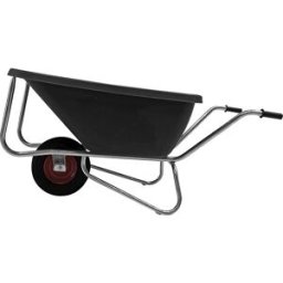 kaiserkraft Carrinho compacto BIG BEN, 180 l, 1 roda, preto, 1 roda, Carrinho compacto BIG BEN, 180 l, 1 roda, preto, 1 roda. Tina em PE robusta para cargas pesadas. Capacidade de 180 l para quantidades de transporte elevadas. Armação galvanizada a fogo -