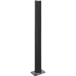 Schake Poste de barreira, Ø 76 mm, ferro-mica , para fixar com buchas, sem olhal, Poste de barreira, Ø 76 mm, ferro-mica, para fixar com buchas, sem olhal. Qualidade Premium. Galvanizado a fogo conforme a DIN EN ISO 1461. Pintado a pó em ferro-mica DB 703