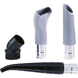 eurokraft pro Conjunto de limpeza de máquinas Ø 40 mm , 4 peças, para aspirador a seco e a molhado, Conjunto de limpeza de máquinas Ø 40 mm, 4 peças, para aspirador a seco e a molhado. Bocal de aspiração de grande dimensão, escova redonda em PP e bocal pa