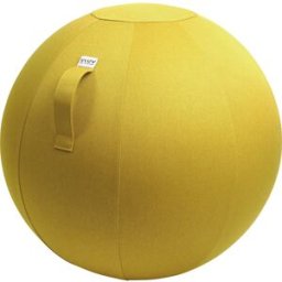 VLUV Bola suíça LEIV , forro em tecido a imitar a lona, 600 - 650 mm, amarelo mostarda, Bola suíça LEIV, forro em tecido a imitar a lona, 600 - 650 mm, amarelo mostarda. Diâmetro da bola aprox. 60 - 65 cm, adequada para estaturas de 155 - 180 cm. Ideais p