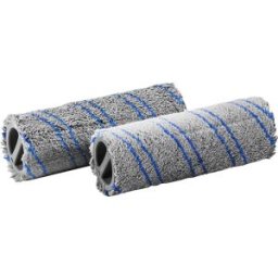 Kärcher Conjunto de rolos para máquina de esfregar e aspirar , para pavimentos duros sensíveis, 1 par, cinzento/azul, Conjunto de rolos para máquina de esfregar e aspirar, para pavimentos duros sensíveis, 1 par, cinzento/azul. Compatível com a máquina de