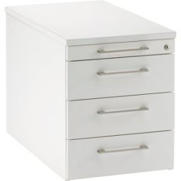 eurokraft pro P12 - Bloco de gavetas móvel , 1 gaveta para utensílios, 3 gavetas, AxLxP 540 x 434 x 800 mm, P12 - Bloco de gavetas móvel, 1 gaveta para utensílios, 3 gavetas, AxLxP 540 x 434 x 800 mm. Gaveta de bioplástico para utensílios. Fechável atravé