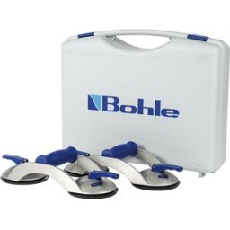 Bohle Ventosa elevadora VERIBOR® BLUE LINE, embalagem de 2 unid. , corpo em alumínio com 2 cabeças e pega transversal, capacidade de carga 70 kg, Ø do disco 120 mm, a partir de 2 embalagens, Ventosa elevadora VERIBOR® BLUE LINE, embalagem de 2 unid., corp