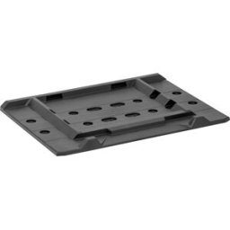 CEMO Placa de adaptação para estantes , para caixa de proteção contra incêndios para baterias, CxL 395 x 290 mm, preto, Placa de adaptação para estantes, para caixa de proteção contra incêndios para baterias, CxL 395 x 290 mm, preto. Para fixar a caixa na