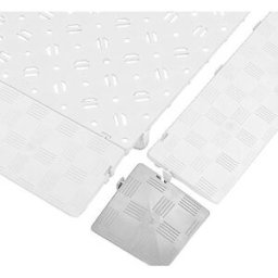 kaiserkraft Elemento de canto, UE 4 unid., C x L x A 120 x 120 x 25 mm, cinzento claro, Elemento de canto, UE 4 unid., C x L x A 120 x 120 x 25 mm, cinzento claro. Elementos de canto: facilitam o acesso aos aparelhos de transporte. Antiderrapantes. Resist