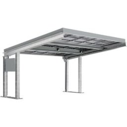 WSM Cobertura para veículos SolarCover com módulos fotovoltaicos com armário de distribuição , galvanizado, L 5490 mm, módulo base, Cobertura para veículos SolarCover com módulos fotovoltaicos com armário de distribuição, galvanizado, L 5490 mm, módulo ba