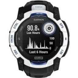 Smartwatch Instinct 3 Solar 50mm (Branco/Preto) - GARMIN