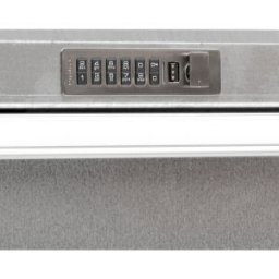 eurokraft pro Fechadura eletrónica com código PIN , para bloco e conjunto de gavetas, galvanizado, para LxP 1000 x 400 mm, Fechadura eletrónica com código PIN, para bloco e conjunto de gavetas, galvanizado, para LxP 1000 x 400 mm. Fechadura de PIN eletrón