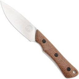 White River Knives Brave WRSS-BRV-BNA Stonewashed Magnacut, Natural Burlap Micarta, faca de caça, Smith and Sons design