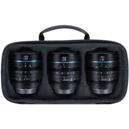 SIRUI Nightwalker Kit 3 Objectivas 24/35/55mm T/1.2 S35 Cine MFT Preta