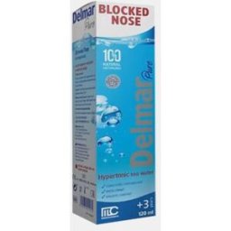 DELMAR BLOCKED NOSE HYPERTONIC SEA WATER 120ml