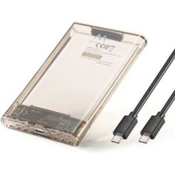 Ewent Caixa para Disco SATA 2.5" EW7068 USB-C - Transparente