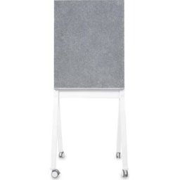magnetoplan Quadro de design em vidro, móvel , magnético, LxA 760 x 1800 mm, branco/cinzento, Quadro de design em vidro, móvel, magnético, LxA 760 x 1800 mm, branco/cinzento. Superfície de dupla face (vidro/vidro, vidro/feltro). Vidro de segurança tempera