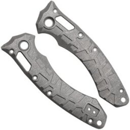 Lex Custom Microtech Amphibian Scales AMPHSW Stonewashed Titanium, capas de cabo