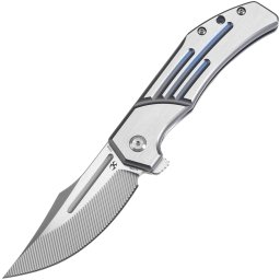 KANSEPT Orion CPM S35VN com Fresagem CNC 0.137''/3.5mm Anodizado Azul e Máquina