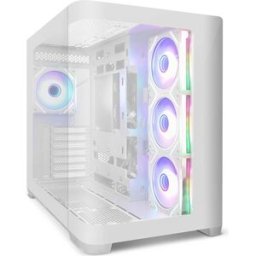 Caixa ATX Krytera ARGB Vidro Temperado (Branco) - ZOLYD