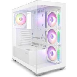 Caixa ATX Rivexa Tempered Glass ARGB (Branco) - ZOLYD