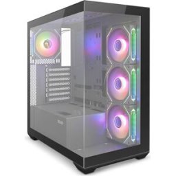 Caixa ATX Rivexa Tempered Glass ARGB (Preto) - ZOLYD