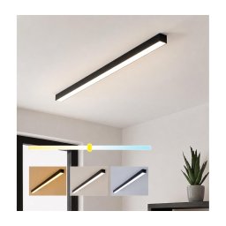 Brilagi - Luminária LED de tecto de montagem superficial FULLDAY LED/30/40/50W/230V 2700/4000/6000K preta