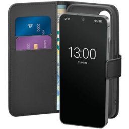 Puro Capa Wallet Stand para Samsung Galaxy S25 - Preta
