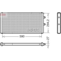 Radiador, arrefecimento do motor DENSO DRM05076
