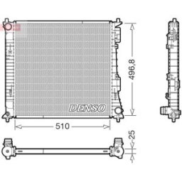 Radiador, arrefecimento do motor DENSO DRM43017