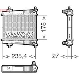Radiador, arrefecimento do motor DENSO DRM05078