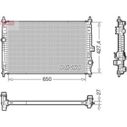 Radiador, arrefecimento do motor DENSO DRM20048