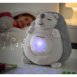 Peluche Porco Espinho c/ Som e Projetor de Luz de Presença - INNOVAGOODS