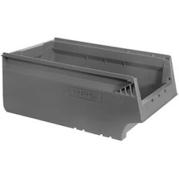 kaiserkraft Caixa para estante, em PP reciclado, CxLxA 500 x 310 x 200 mm, cinzento, embalagem de 8 unid., Caixa para estante, em PP reciclado, CxLxA 500 x 310 x 200 mm, cinzento, embalagem de 8 unid. Ecológicas. Ideais para armazenar peças pequenas. Gran