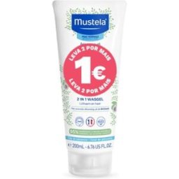Mustela Bebé 2 em 1 Gel Lavante Corpo e Cabelo 2x200ml