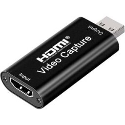 Placa de Captura Áudio/Video USB2.0 Macho -> HDMI Fêmea 1080p