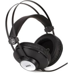 Auscultadores Fechados OVER-EAR (Preto/Prateado) - AKG