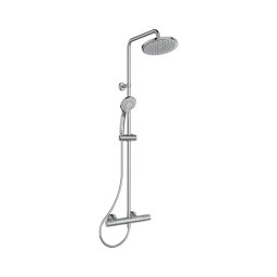 Ideal Standard A7208AA - Conjunto de duche com misturador termostático CERATHERM T25, acabamento cromado brilhante